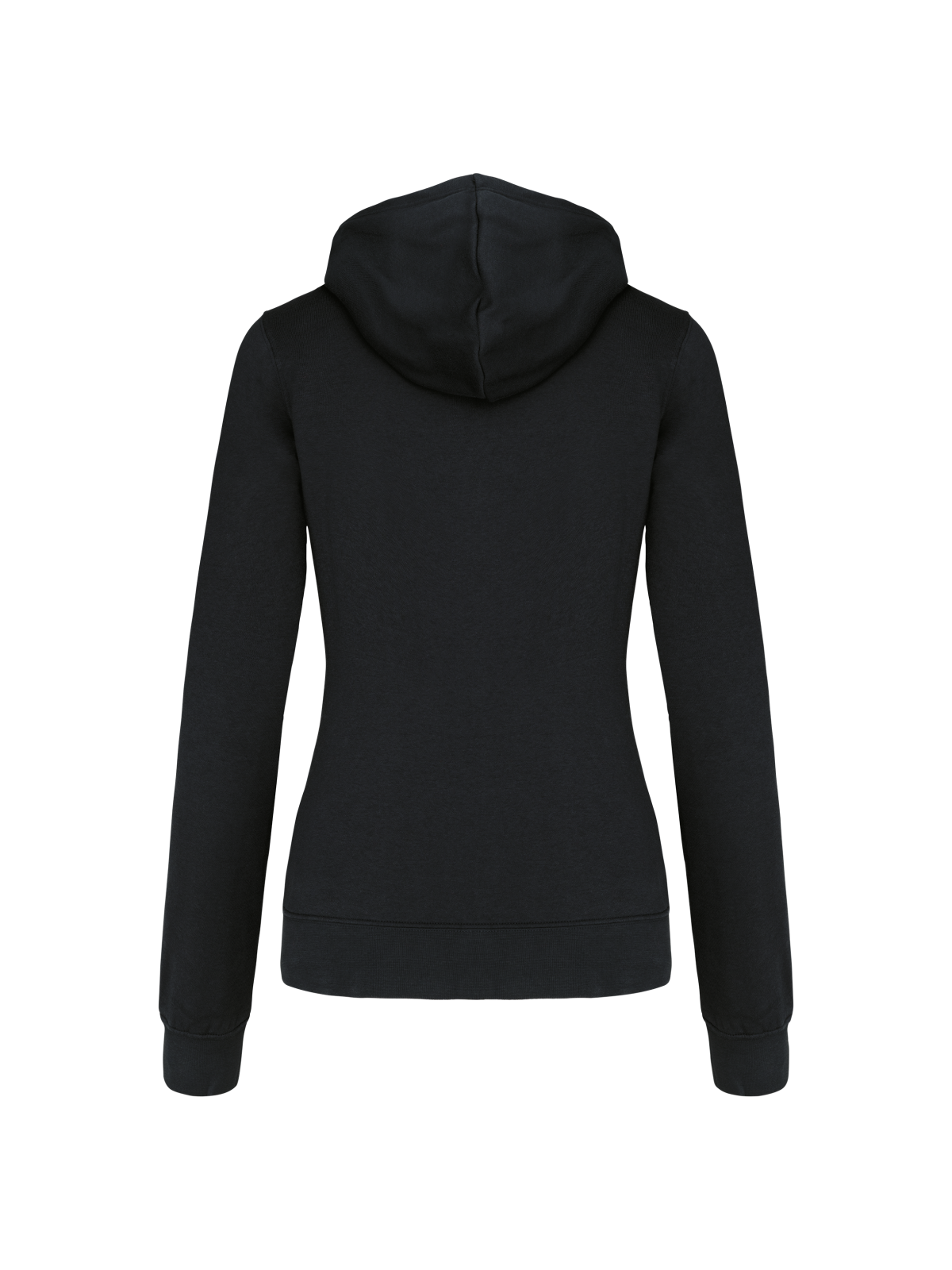 Sweat-shirt zippé capuche contrastée femme