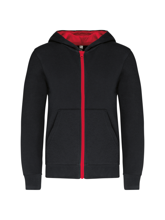 Sweat-shirt zippé capuche enfant