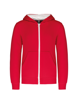 Sweat-shirt zippé capuche enfant