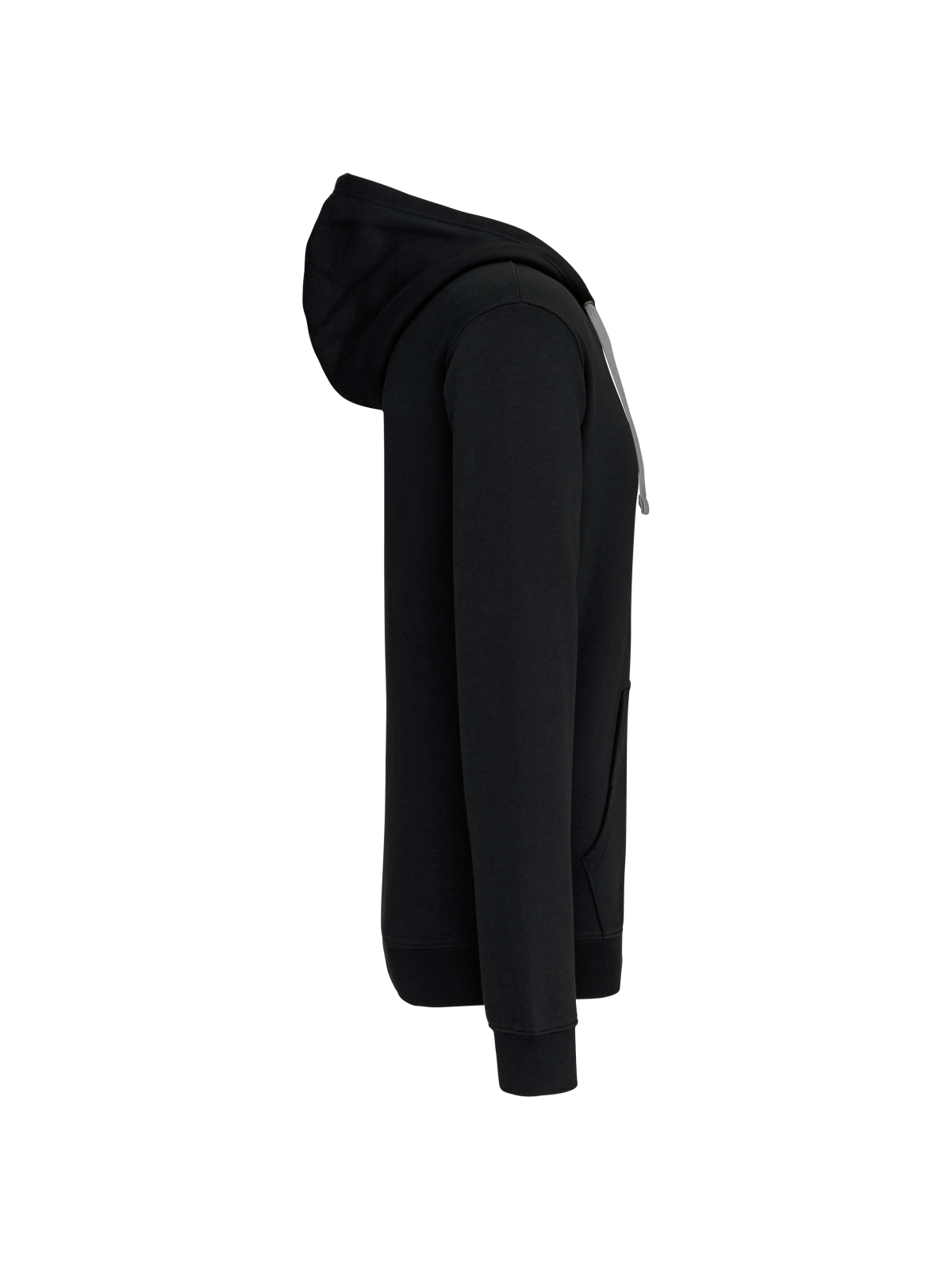 Sweat-shirt zippé capuche contrastée