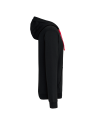 Sweat-shirt zippé capuche contrastée