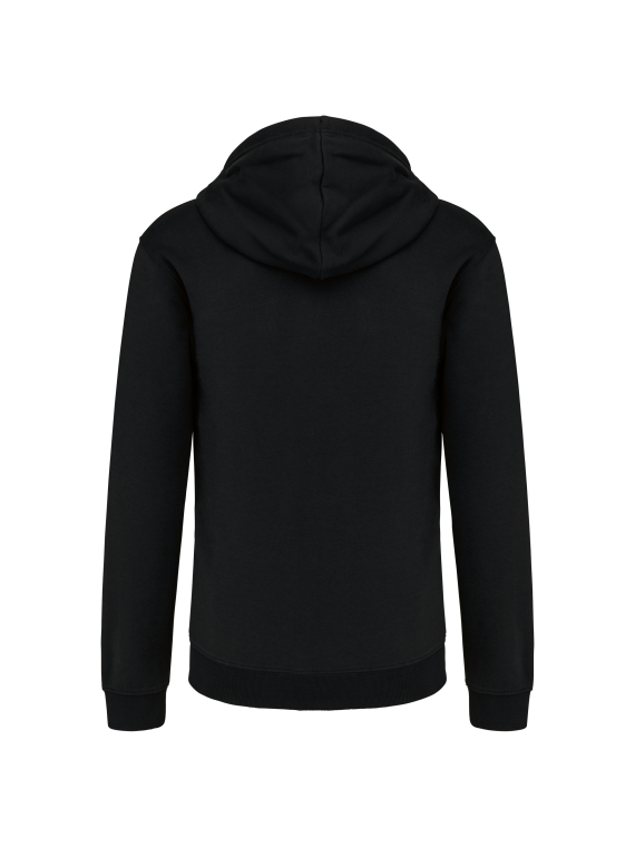 Sweat-shirt zippé capuche contrastée