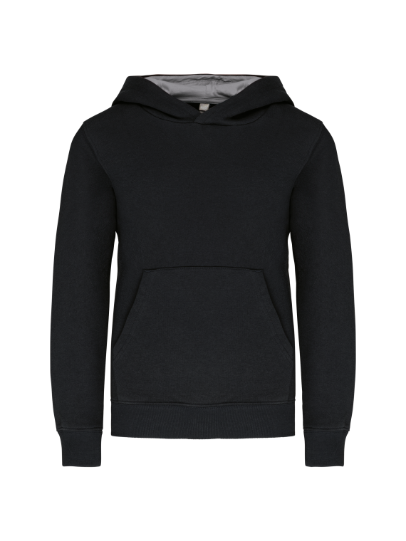 Sweat-shirt capuche contrastée enfant
