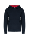 Sweat-shirt capuche contrastée enfant