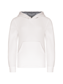 Sweat-shirt capuche contrastée enfant