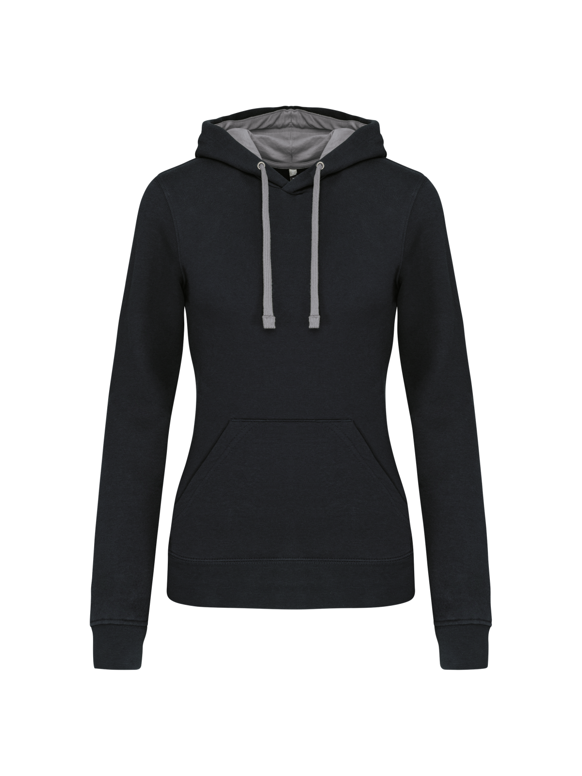 Sweat-shirt capuche contrastée femme