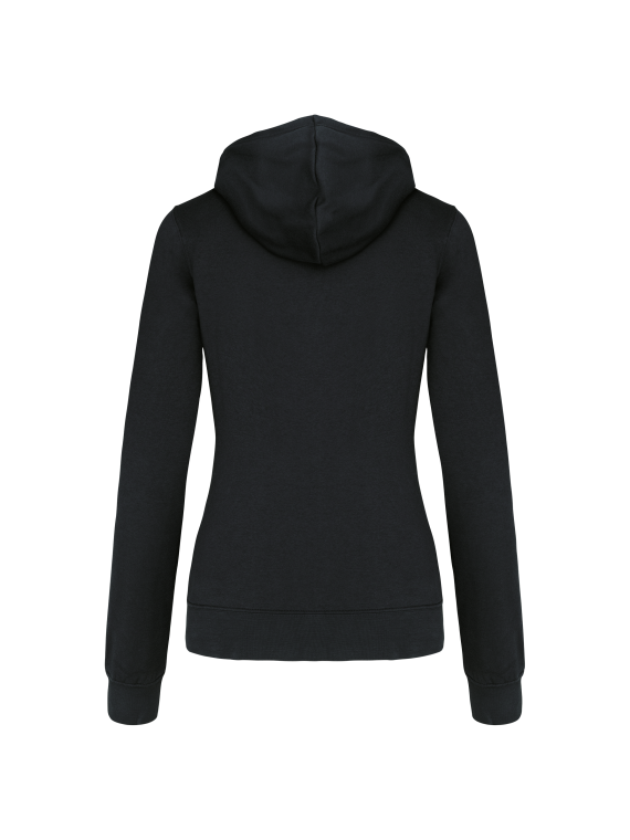 Sweat-shirt capuche contrastée femme