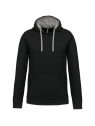 Sweat-shirt capuche contrastée homme