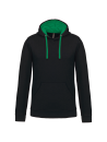Sweat-shirt capuche contrastée homme
