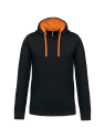 Sweat-shirt capuche contrastée homme