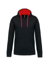 Sweat-shirt capuche contrastée homme