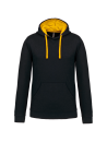 Sweat-shirt capuche contrastée homme