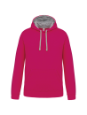 Sweat-shirt capuche contrastée homme