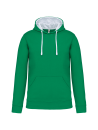 Sweat-shirt capuche contrastée homme