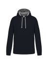 Sweat-shirt capuche contrastée homme