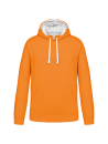Sweat-shirt capuche contrastée homme