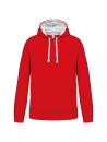 Sweat-shirt capuche contrastée homme