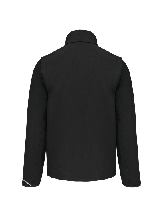 Veste softshell sport manches amovibles unisexe