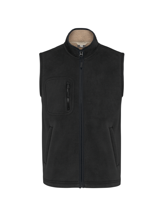 Bodywarmer polaire avec intérieur sherpa unisexe