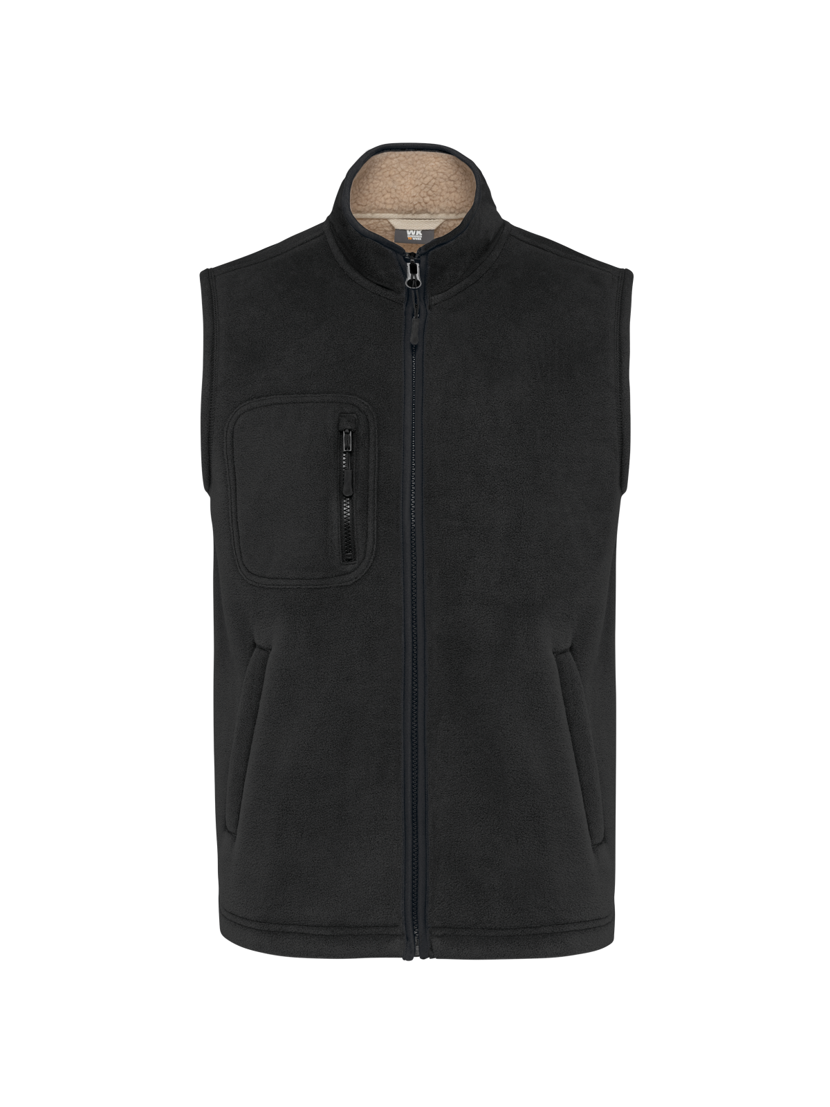 Bodywarmer polaire avec intérieur sherpa unisexe