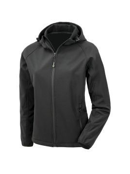 Veste softshell recyclée 3 couches à capuche femme