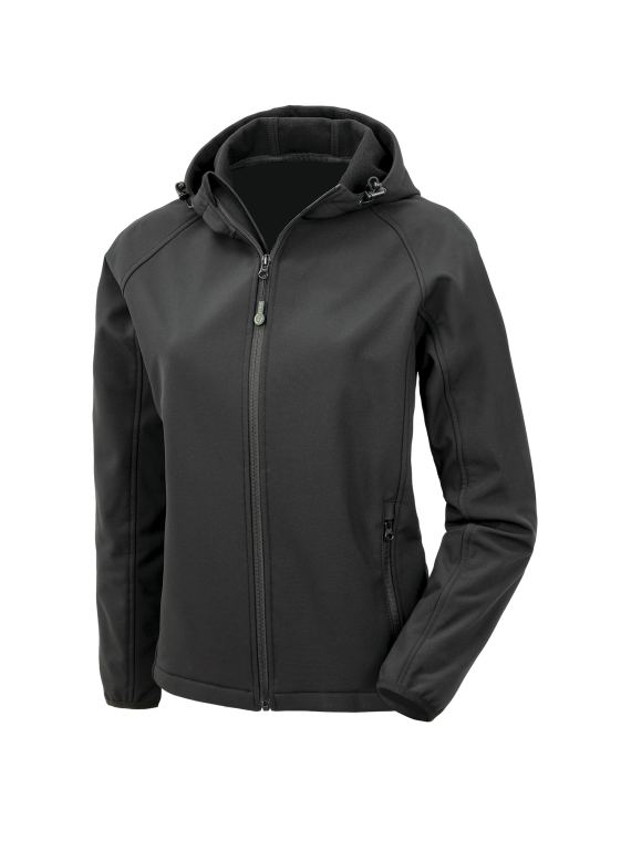 Veste softshell recyclée 3 couches à capuche femme