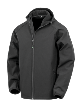 Veste softshell recyclée 3 couches à capuche homme