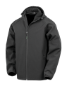 Veste softshell recyclée 3 couches à capuche homme