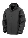 Veste softshell recyclée 3 couches à capuche homme
