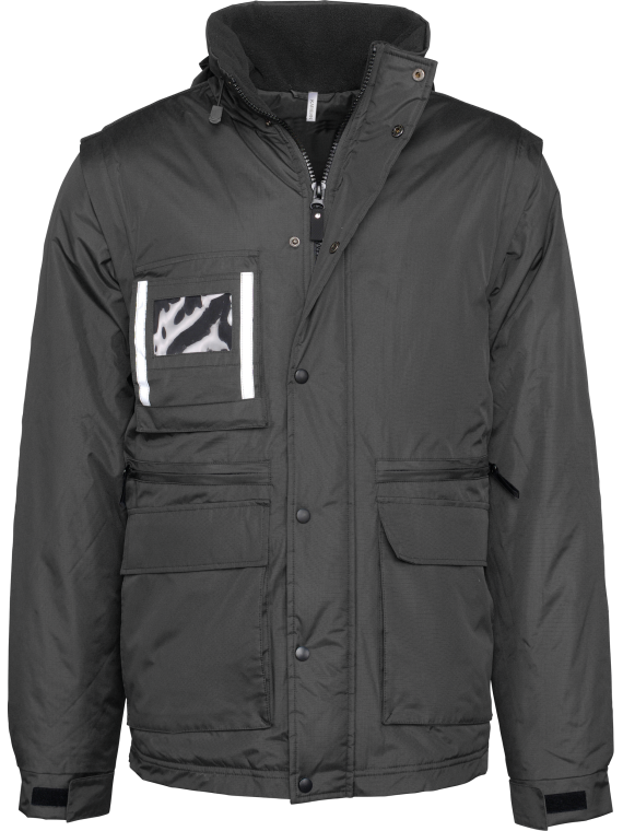 Parka workwear manches amovibles homme