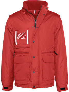 Parka workwear manches amovibles homme