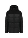 Parka matelassée à capuche bi-ton unisexe