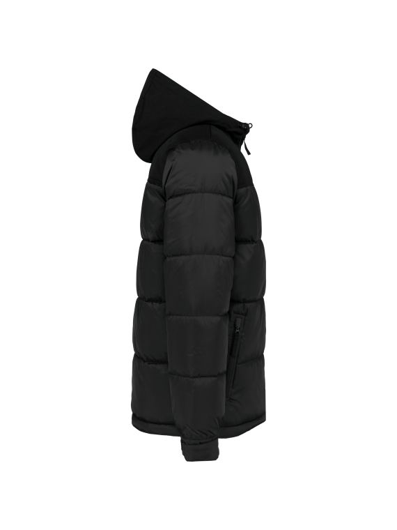 Parka matelassée à capuche bi-ton unisexe