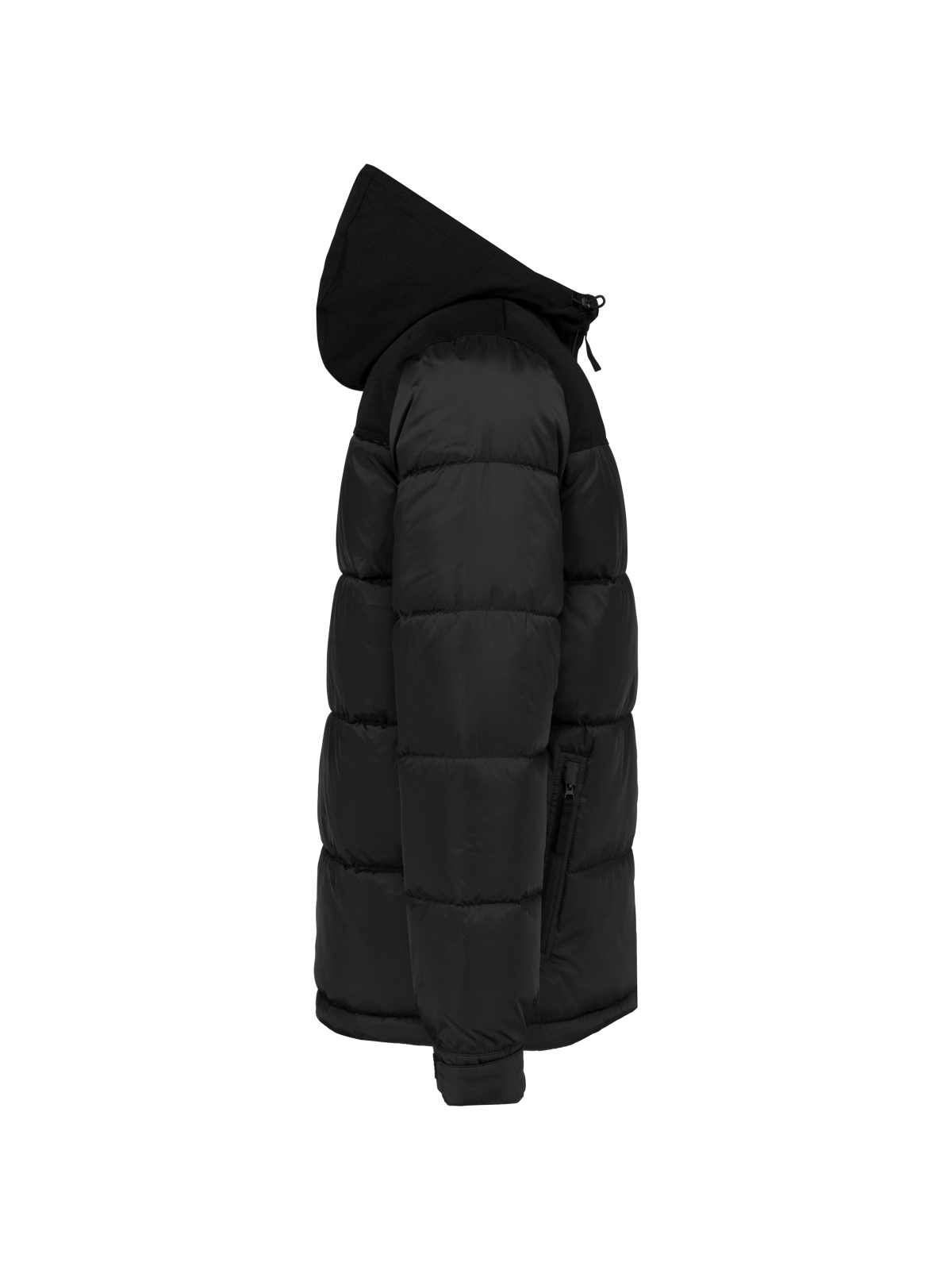 Parka matelassée à capuche bi-ton unisexe