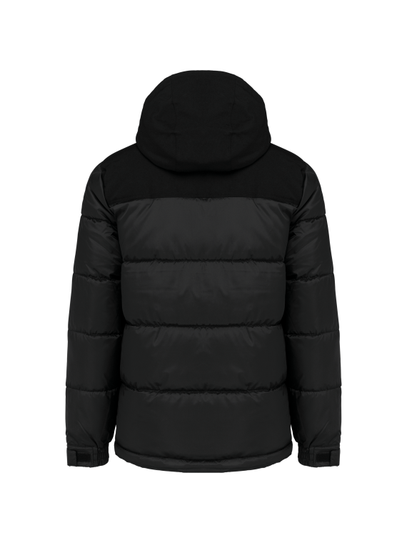 Parka matelassée à capuche bi-ton unisexe