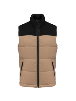 Bodywarmer matelassé bi-ton unisexe
