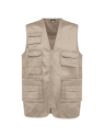 Gilet polycoton multipoches doublé unisexe