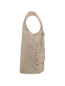 Gilet polycoton multipoches doublé unisexe