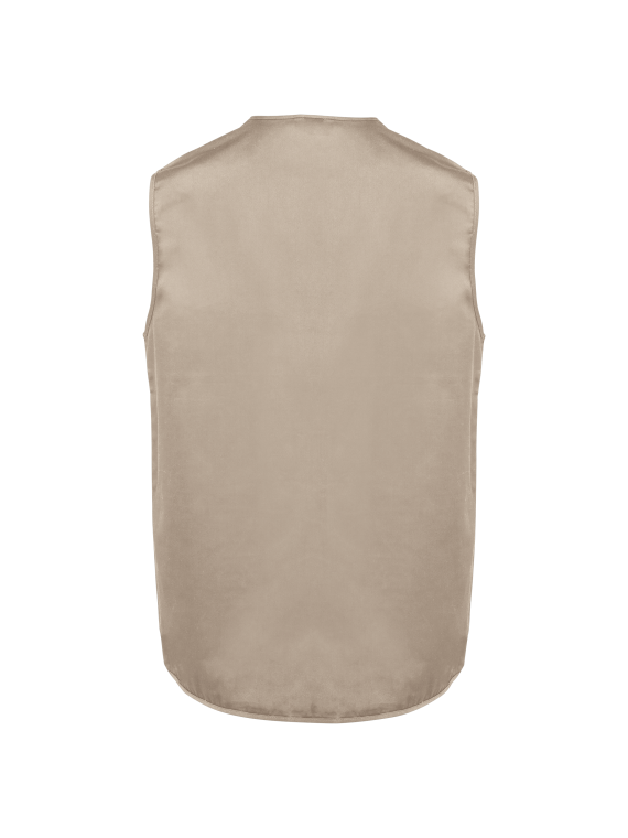 Gilet polycoton multipoches doublé unisexe