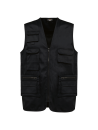 Gilet polycoton multipoches doublé unisexe