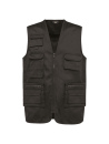 Gilet polycoton multipoches doublé unisexe