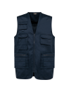 Gilet polycoton multipoches doublé unisexe