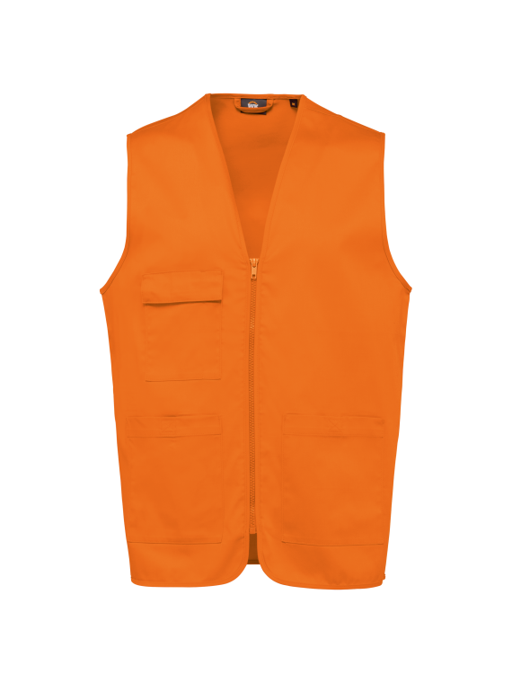 Gilet polycoton multipoches unisexe