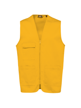 Gilet polycoton multipoches unisexe