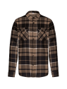 Surchemise à carreaux doublée sherpa homme