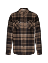 Surchemise à carreaux doublée sherpa homme