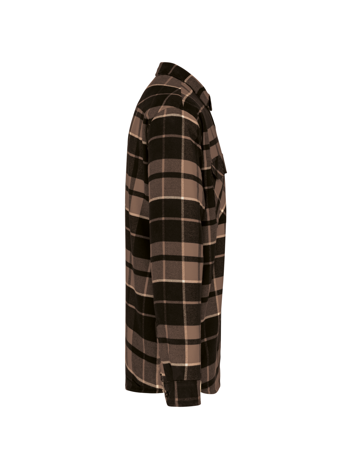 Surchemise à carreaux doublée sherpa homme