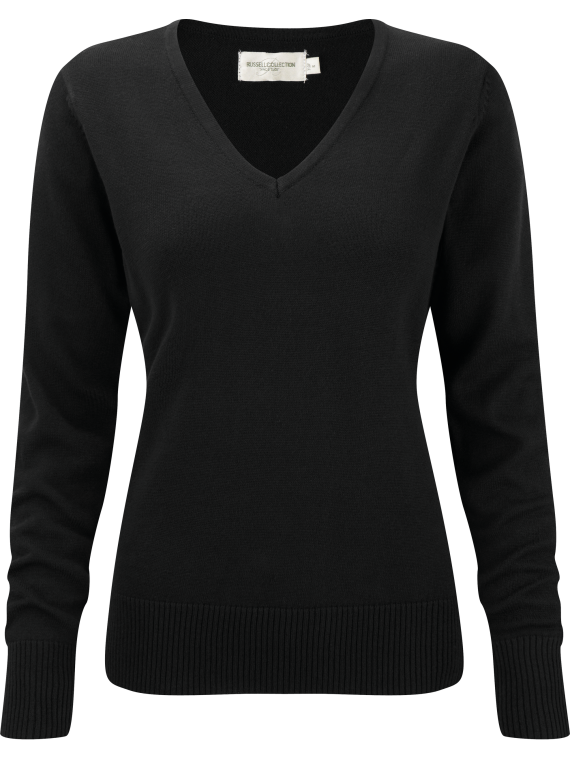 Pullover femme col v