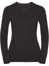 Pullover femme col v