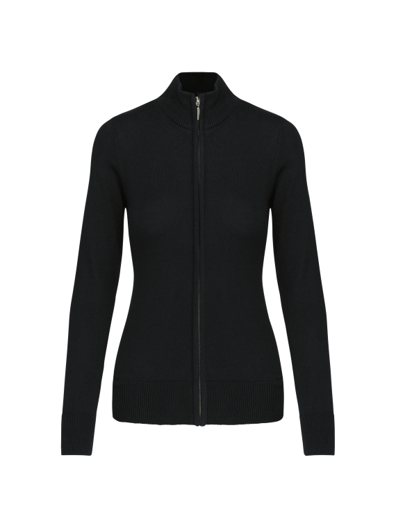 Cardigan zippé femme